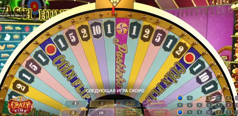 Crazy Time Game screen